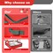 Christmas Ornament Storage Box High Capacity Decoration Organizer Holds Up to 64 Ornaments Decoration Balls Holiday Storage Case with Lid Large Foldable Storage Case for Sundries or Clothes (Red)